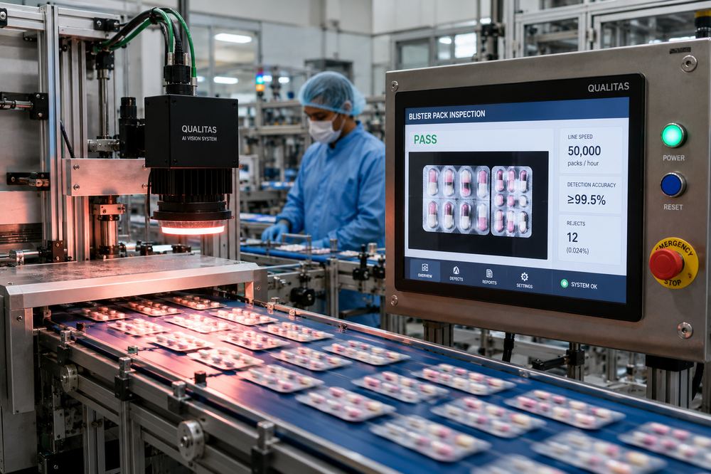 Automated vision inspection system used for in-process quality assurance (IPQA)